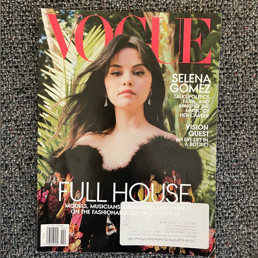 Vogue Magazine Selena Gomez Cover April 2021